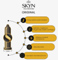 SKYN Original Prezerwatywy bez lateksu cienkie nawilżane klasyczne 1 szt.