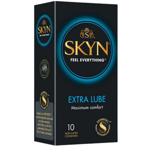 SKYN Extra Lube Prezerwatywy bez lateksu ekstra nawilżane 10 szt.