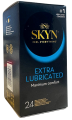 Prezerwatywy nawilżane SKYN Ekstra Lubricated  bez lateksu 24 szt.