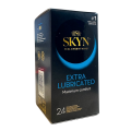 Prezerwatywy nawilżane SKYN Ekstra Lubricated  bez lateksu 24 szt.