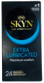 Prezerwatywy nawilżane SKYN Ekstra Lubricated  bez lateksu 24 szt.
