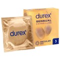 Durex Sensual Extra Lube PREZERWATYWY  Cienkie Nawilżane z lubrykantem 3 sztuki