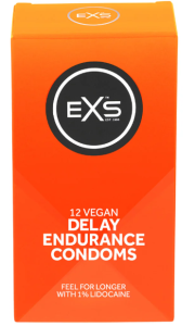 Prezerwatywy opóźniające Wytrysk EXS Delay - Przedłużające Cienkie 12 szt.