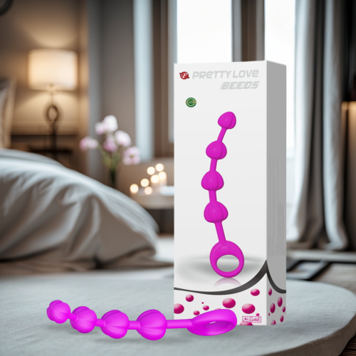 Pretty Love Koraliki Analne STYMULUJĄCE Kulki Gejszy Silikonowe Waginalne Długie BEEDS