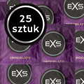 Prezerwatywy Smakowe EXS Chocolate - Czekoladowe Cienkie 25 szt.