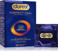 Durex Perfect Feel Cienkie prezerwatywy nawilżane bez lateksu 16 szt