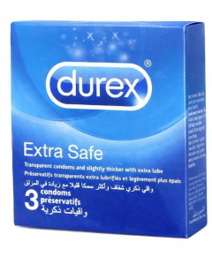Durex Extra Safe Prezerwatywy Pogrubione Klasyczne Nawilżane 3 szt.