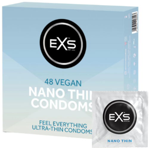 Prezerwatywy ultra cienkie EXS Nano Thin nawilżane 48 szt.