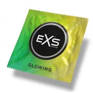 Prezerwatywy Świecące W Ciemności EXS Glow - Cienkie Nawilżane 1 szt.