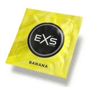 Prezerwatywy Smakowe EXS Banana - Bananowe Cienkie Nawilżane 1 szt.