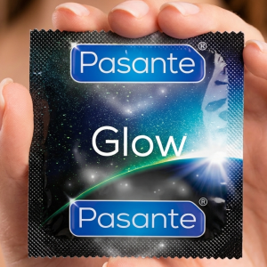 Pasante Glow Prezerwatywy Fluorescencyjne Świecące Nawilżane dla Par 1 szt.