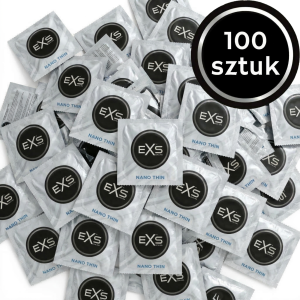 Prezerwatywy Ultra Cienkie EXS Nano Thin - Nawilżane Cienkie 100 szt.