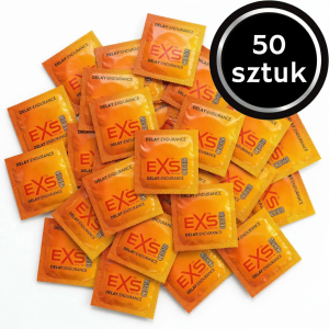 Prezerwatywy opóźniające Wytrysk EXS Delay - Przedłużające Cienkie 50 szt.