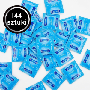 Prezerwatywy Pasante Cooling Chłodzące Stymulujące Prążkowane 144 szt.