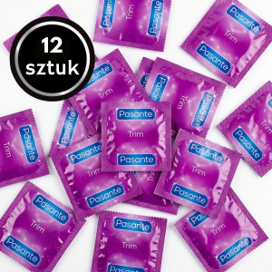 Trim Prezerwatywy Wąskie Ściśle Przylegające Komfort Dopasowanie 12 szt.