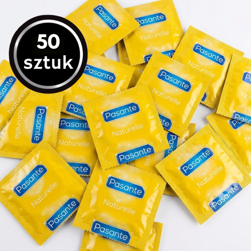 Prezerwatywy Klasyczne Lateksowe Pasante Naturelle Nawilżane Dopasowane 50 szt.