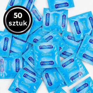 Pasante Cooling Prezerwatywy Chłodzące Cienkie Gładkie Nawilżane Intensywne 50 szt.