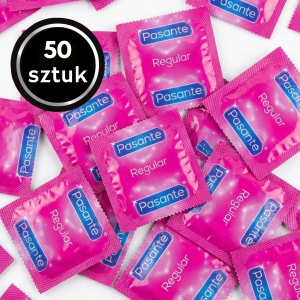 Klasyczne Nawilżane Prezerwatywy Pasante Regular Standardowe 50 szt. 