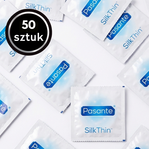 Pasante Silk Thin Prezerwatywy Najcieńsze Ultracienkie Dopasowane Naturalne Doznania 50 szt.
