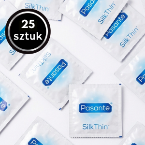 Prezerwatywy Pasante Silk Thin Najcieńsze Ultracienkie Dopasowane 25 szt.