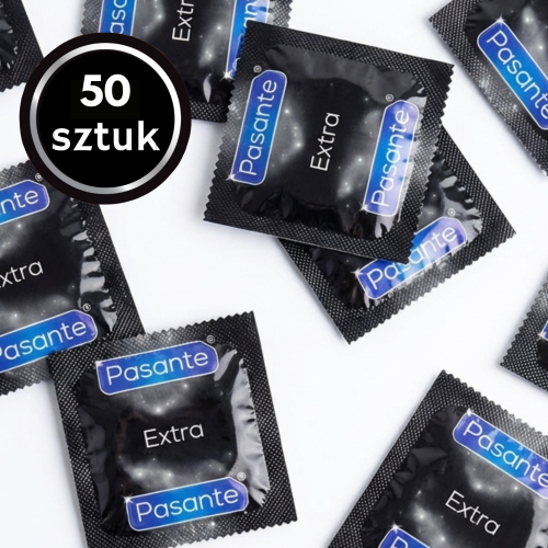  Prezerwatywy Grubsze Nawilżane Pasante Extra Mocne 50 szt. 
