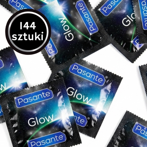 Prezerwatywy Nawilżane Pasante Glow Świecące w Ciemności 144 szt.