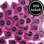 Prezerwatywy Smakowe EXS Bubble Gum - Cienkie Guma Balonowa 100 szt.