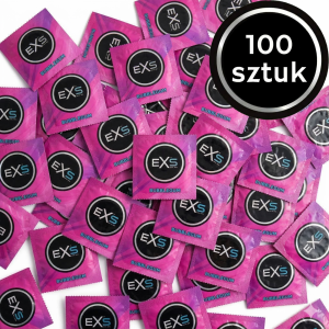 Prezerwatywy Smakowe EXS Bubble Gum - Cienkie Guma Balonowa 100 szt.