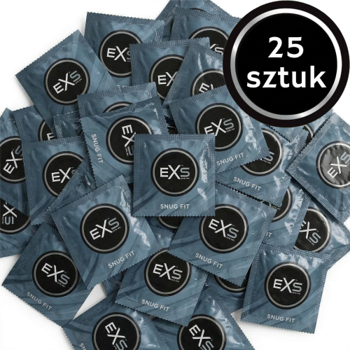 Prezerwatywy Dopasowane EXS Snug Fit - Cienkie Przylegające 25 szt.