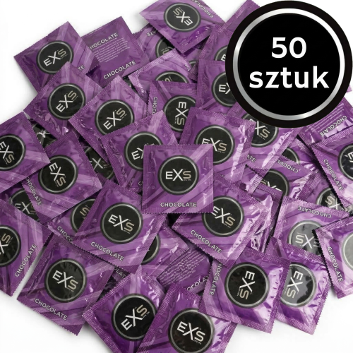 Prezerwatywy Smakowe EXS Chocolate - Czekoladowe Cienkie 50 szt.