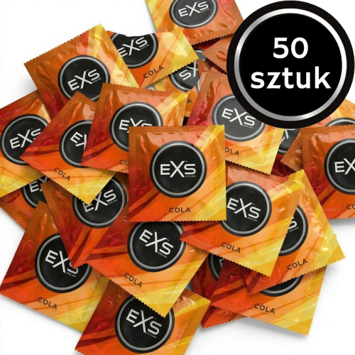 Prezerwatywy Smakowe EXS Crazy Cola - Cienkie Nawilżane 50 szt.