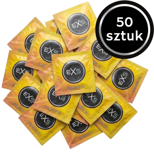 Prezerwatywy Duży Rozmiar EXS Grande Extra Large - Cienkie Dopasowane do obwodu 50 szt.