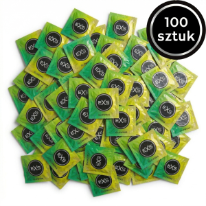 Prezerwatywy Świecące W Ciemności EXS Glow - Cienkie Nawilżane 100 szt.