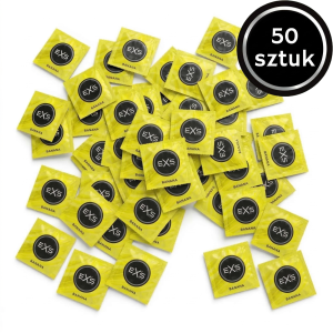 Prezerwatywy Smakowe EXS Banana - Cienkie Bananowe Wegańskie 50 szt.