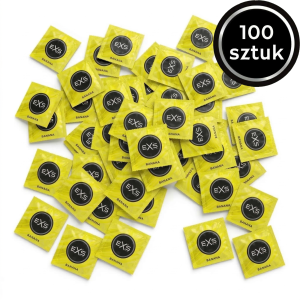 Prezerwatywy Smakowe EXS Banana - Cienkie Bananowe Wegańskie 100 szt.