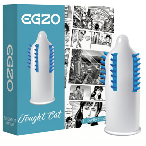 Prezerwatywy z wypustkami Egzo Tough Cat stymulujące prążkowane 1 szt. 