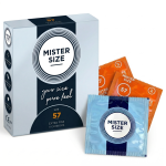 Prezerwatywy rozmiar L MISTER SIZE 57 mm Większe dopasowane do obwodu 3 szt.