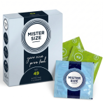 Prezerwatywy rozmiar S MISTER SIZE 49 mm Mniejsze dopasowane do obwodu 3 szt.