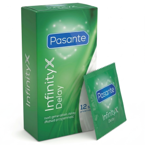 Prezerwatywy Pasante Delay Infinity Opóźniające Wytrysk Dłuższy Seks 12 szt.
