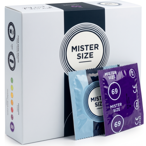 Prezerwatywy dopasowane do obwodu MISTER SIZE 69 mm rozmiar XXL 36 szt.