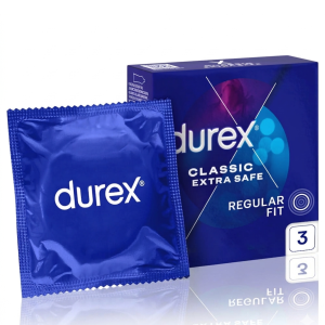 Durex Extra Safe Prezerwatywy pogrubione mocne nawilżane 3 szt.