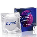 DUREX Intense Prezerwatywy z żelem stymulującym prążkowane cienkie nawilżane 3 szt.