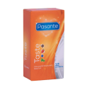 Prezerwatywy smakowe Pasante Taste Flavour Mix smaków nawilżane 12 szt.