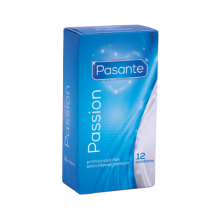 Prezerwatywy Pasante Passion Prążkowane Nawilżane Stymulujące Intensywne 12 szt.