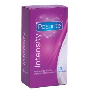  Prezerwatywy Pasante Intensity Prążki Wypustki Intensywna Przyjemność 12 szt.