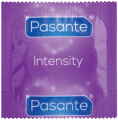 Prezerwatywy stymulujące Pasante Intensity z prążkami i wypustkami nawilżane 12 szt.