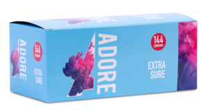 Prezerwatywy Pasante Adore Extra Sure Pogrubiane Mocne Bezpieczne 144 szt.