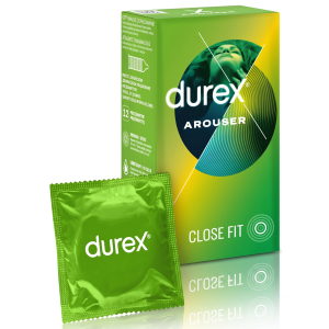 Durex Arouser Prezerwatywy prążkowane cienkie nawilżane 12 szt.