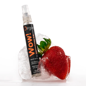 Orgie Wow! Strawberry Ice Spray oralny truskawkowy z mentolowym efektem chłodzenia 10 ml
