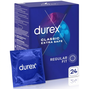 Durex Extra Safe prezerwatywy pogrubione mocne nawilżane 24 szt.